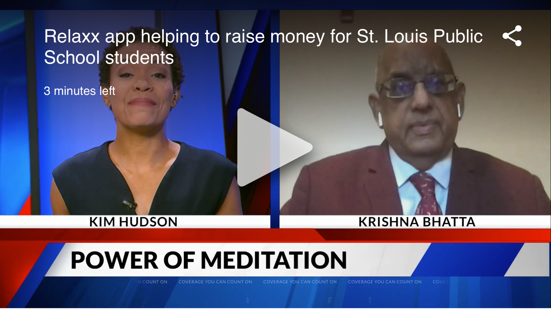 You are currently viewing Krishna Bhatta talks about Relaxx App with Kim Hudson on Fox 2